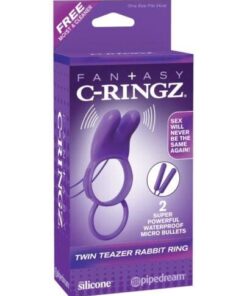 Fantasy C-Ringz Twin Teazer Rabbit Ring - Purple