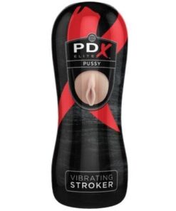 PDX Elite Vibrating Stroker Pussy - Flesh