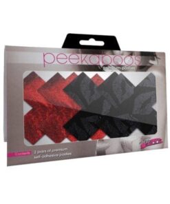 Stolen Kisses Xs - Red & Black  Pack of 2