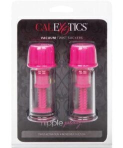 Nipple Play Vacuum Twist Suckers - Pink