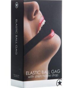 Shots Ouch Elastic Ball Gag - Black