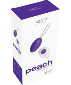 VeDO Peach Rechargeable Egg Vibe - Into You Indigo