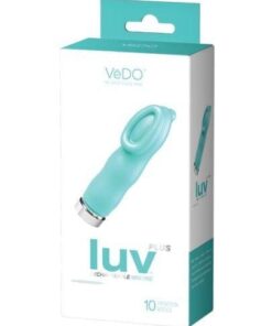 VeDO Luv Plus Rechargeable Vibe - Tease Me Turquoise