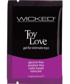 Wicked Sensual Care Toy Love Water Based Lubricant - .1 oz Fragrance Free