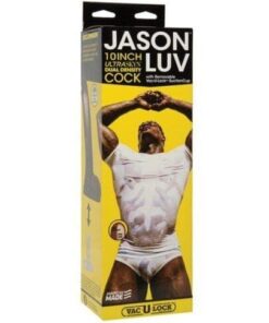 Jason Luv 10" Ultraskyn Cock w/Removable Vac-U-Lock Suction Cup - Chocolate