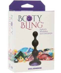 Booty Bling Wearable Silicone Beads - Purple