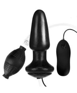 Lux Fetish 4" Inflatable Vibrating Butt Plug