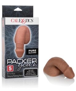 Packer Gear 5" Silicone Packing Penis - Brown