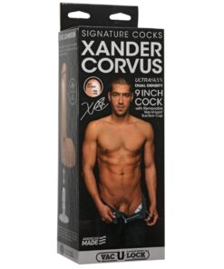 Signature Cocks ULTRASKYN 9" Cock w/Removeable Vac-U-Lock Suction Cup - Xander Corvus