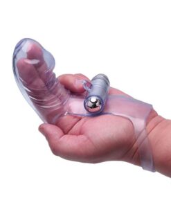 The 9's Vibrofinger Phallic Finger Massager - Purple