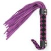 Plesur 15" Leather Flogger - Purple