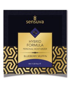 Sensuva Hybrid Personal Moisturizer Single Use Packet - 6 ml Blueberry Muffin