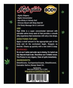 High Glide Erotic Lubricant - 2.3 oz Bottle