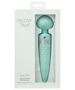 Pillow Talk Sultry Rotating Wand - Teal