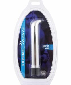 Erotic Toy Company Chrome Classics 7" G Spot Vibe - Silver