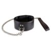 Sultra Lambskin 2 1/2" Collar w/24" Chain - Black