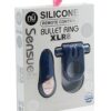 Sensuelle Silicone Remote Control XLR8 Turbo Boost Bullet Ring - Navy