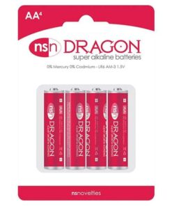 Dragon Alkaline Batteries - AA Pack of 4