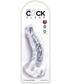 King Cock Clear 7.5" Cock w/Balls