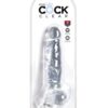 King Cock Clear 8" Cock w/Balls