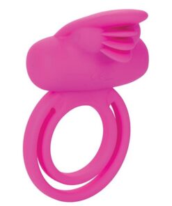 Silicone Rechargeable Dual Clit Flicker Enhancer - Pink