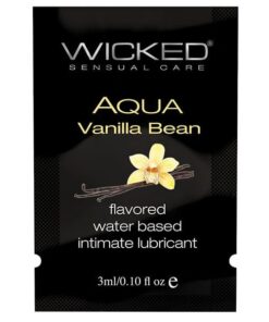 Wicked Sensual Care Waterbased Lubricant - .1 oz Vanilla Bean