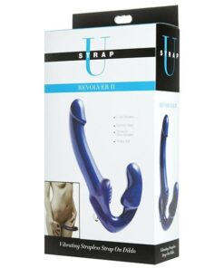 Revolver II Strapless Strap on G-Spot Dildo - Blue