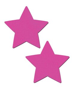 Pastease Basic Star Black Light Reactive - Neon Pink O/S