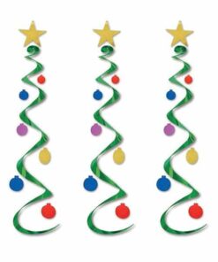 Holiday Tree Whirls Décor - Multi Color