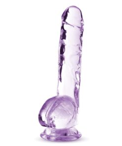 Blush Naturally Yours 6" Crystalline Dildo - Amethyst