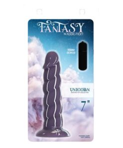 Fantasy Addiction 7" Unicorn Dildo - Purple