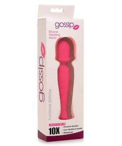 Curve Novelties Gossip Silicone Vibrating Wand 10x - Magenta