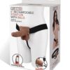 Lux Fetish 6" Rechargeable Strap On w/Balls - Brown