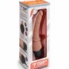 Powercocks 7" Slim Anal Realistic Vibrator - Mocha