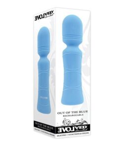 Evolved Out of The Blue Vibrating Mini Wand - Blue