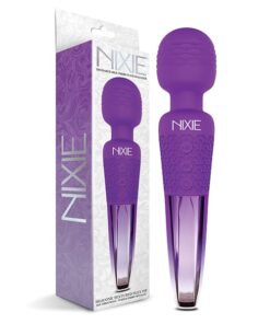 Nixie Rechargeable Wand Massager - Purple Ombre Metallic