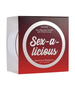 Jelique Massage Candle - 4 oz Sex-A-Licious Ravenous Raspberry