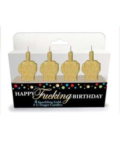 Happy Fucking Birthday FU Candle Set