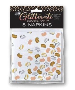 Glitterati Boobie Party Napkins  - Pack of 8