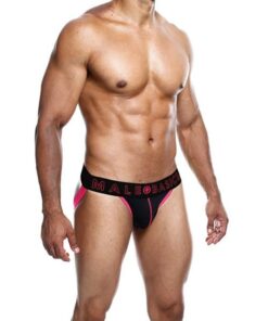 Male Basics Neon Jockstrap Coral XL