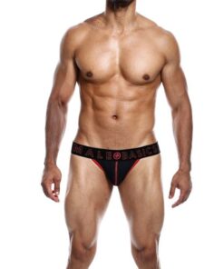 Male Basics Neon Jockstrap Red SM