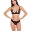 Rene Rofe New in Town Bra & Panty Black S/M