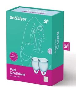 Satisfyer Feel Confident Menstrual Cup - Light Blue