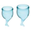 Satisfyer Feel Secure Menstrual Cup - Light Blue