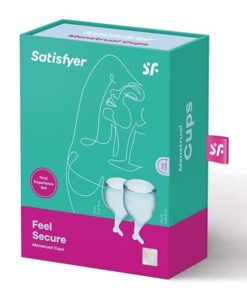 Satisfyer Feel Secure Menstrual Cup - Light Blue