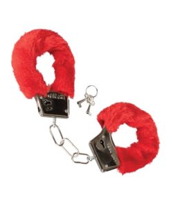 Playful Furry Cuffs - Red