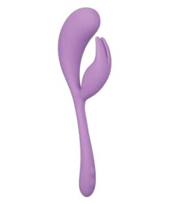 Elle Liquid Silicone Dual Flicker - Purple