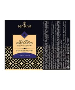 Sensuva Natural Water Based Personal Moisturizer - 4.23 oz Blueberry Muffin