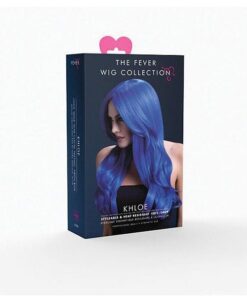 Smiffy The Fever Wig Collection Khloe - Neon Blue