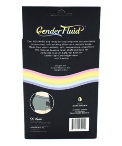 Gender Fluid 5" Equipped Soft Packer - Dark Brown